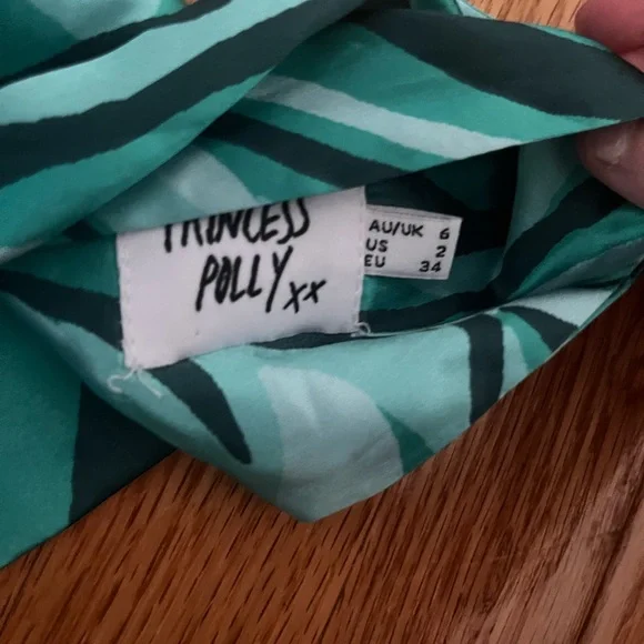 Princess Polly Teal Swirl Tank Top - Picture 3 of 3